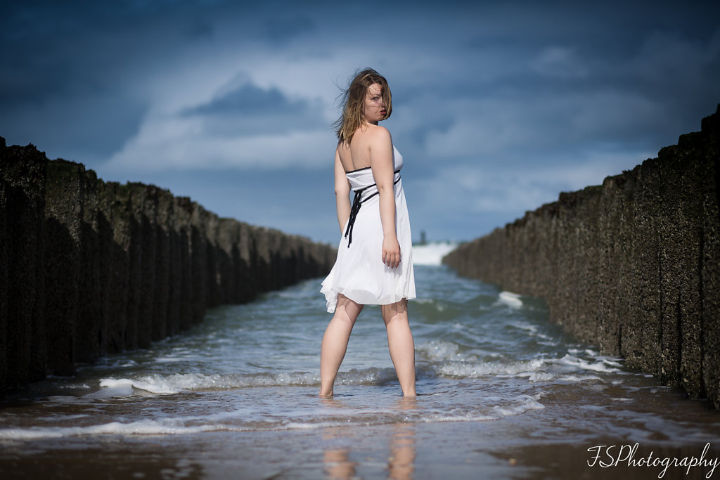 White Lady at the Beach